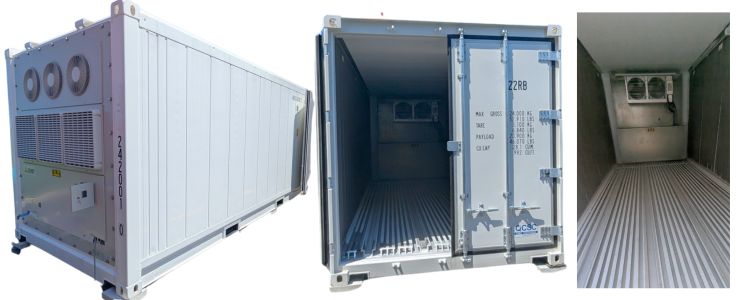 冷凍コンテナ・冷蔵コンテナ(汎用冷凍機付きコンテナ)のイメージ